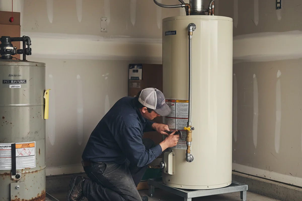Water heater and shutoff valve replacement in Eglin Afb